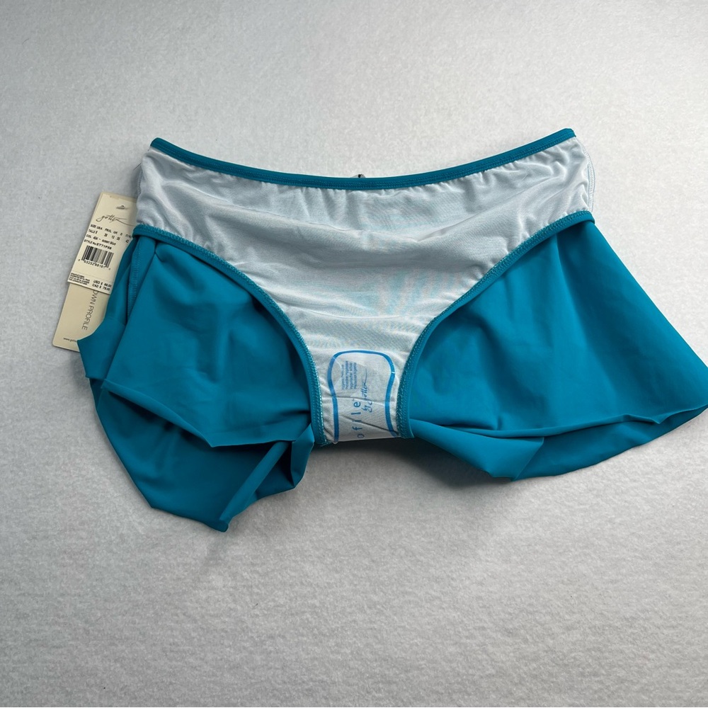 gottex profile ocean blue bikini skirt size 8 NEW - Picture 5 of 6